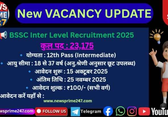 Bihar SSC 23175 Vacancy 2025 Apply Online